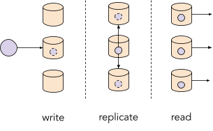 Replication enables high read throughput