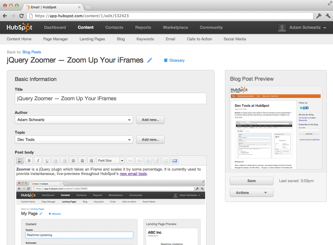Sorry, I couldn't get the infinite corridor to work. :P Editing this Blog Post with jQuery Zoomer